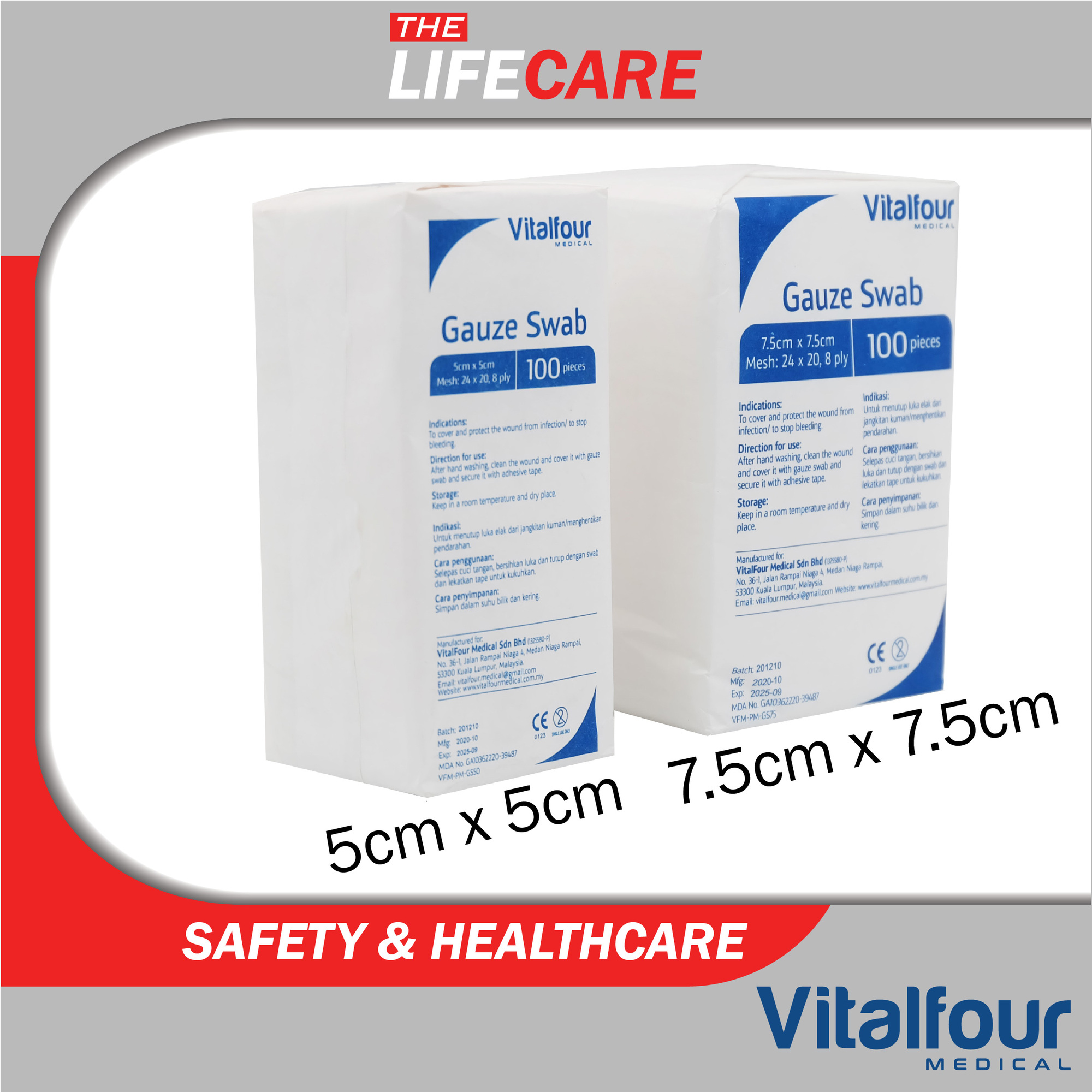 Gauze Swab First Aid Refill Malaysia